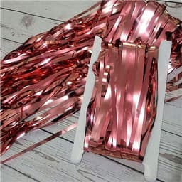 Занавес Дождик розовое золото 2м х 1м