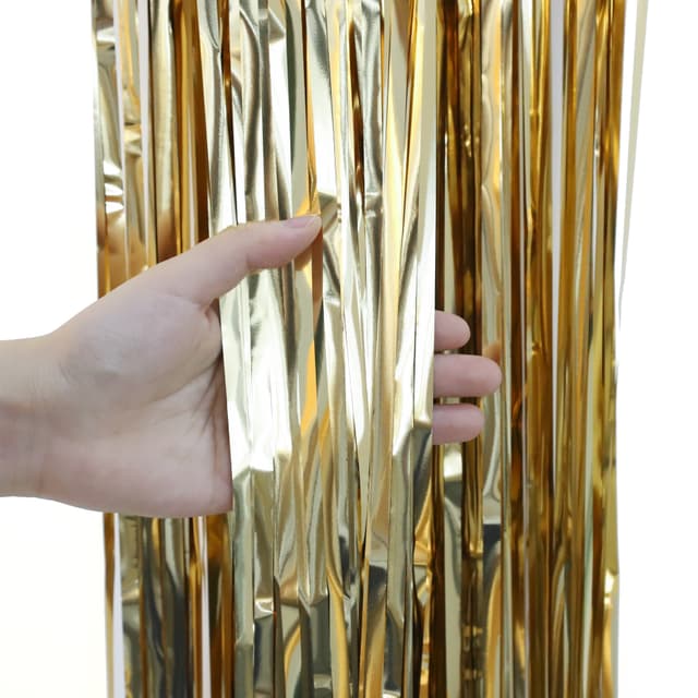 Занавес Дождик Шампань, Металлик, 100*200 см Занавес Дождик Шампань, Металлик, 100*200 см