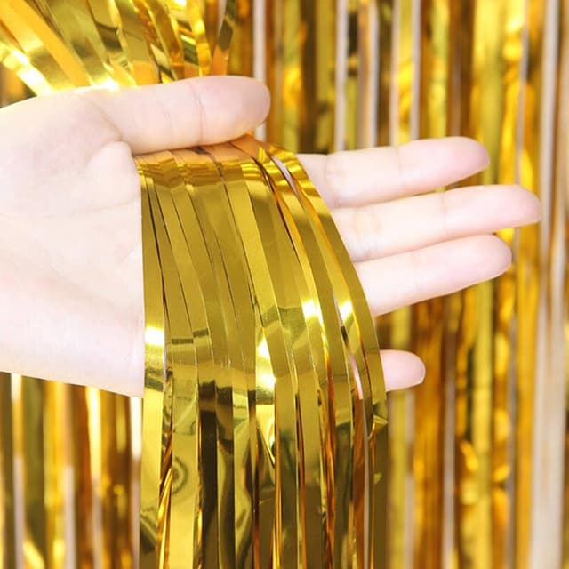 Занавес Дождик Золото, Металлик, 100*300 см, 1 шт. Занавес Дождик Золото, Металлик, 100*300 см, 1 шт.