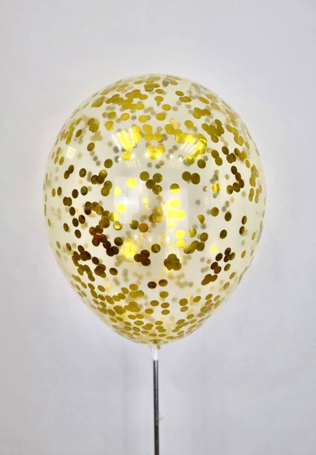 Желтый кристалл с круглым конфетти (золото) Желтый кристалл с круглым конфетти (золото)