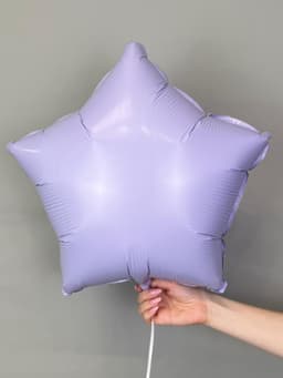 Звезды 45 см пастель сиреневый, матовые