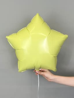 Звезды 45 см пастель желтые, матовые