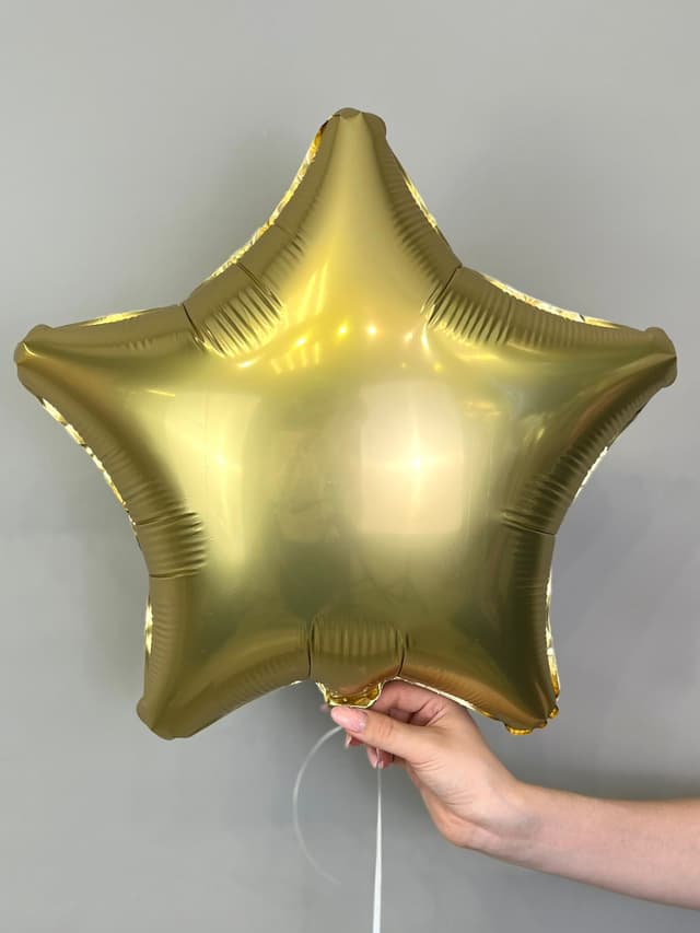 Звезды металлик 45 см светлое золото Звезды металлик 45 см светлое золото