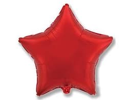 Звезды металлик 80 см красные / fm