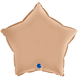 Звезды сатин 45 см бежевый, нюд / nude