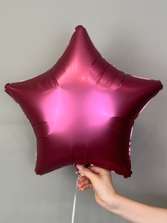 Звезды сатин 45 см бургундия Звезды сатин 45 см бургундия