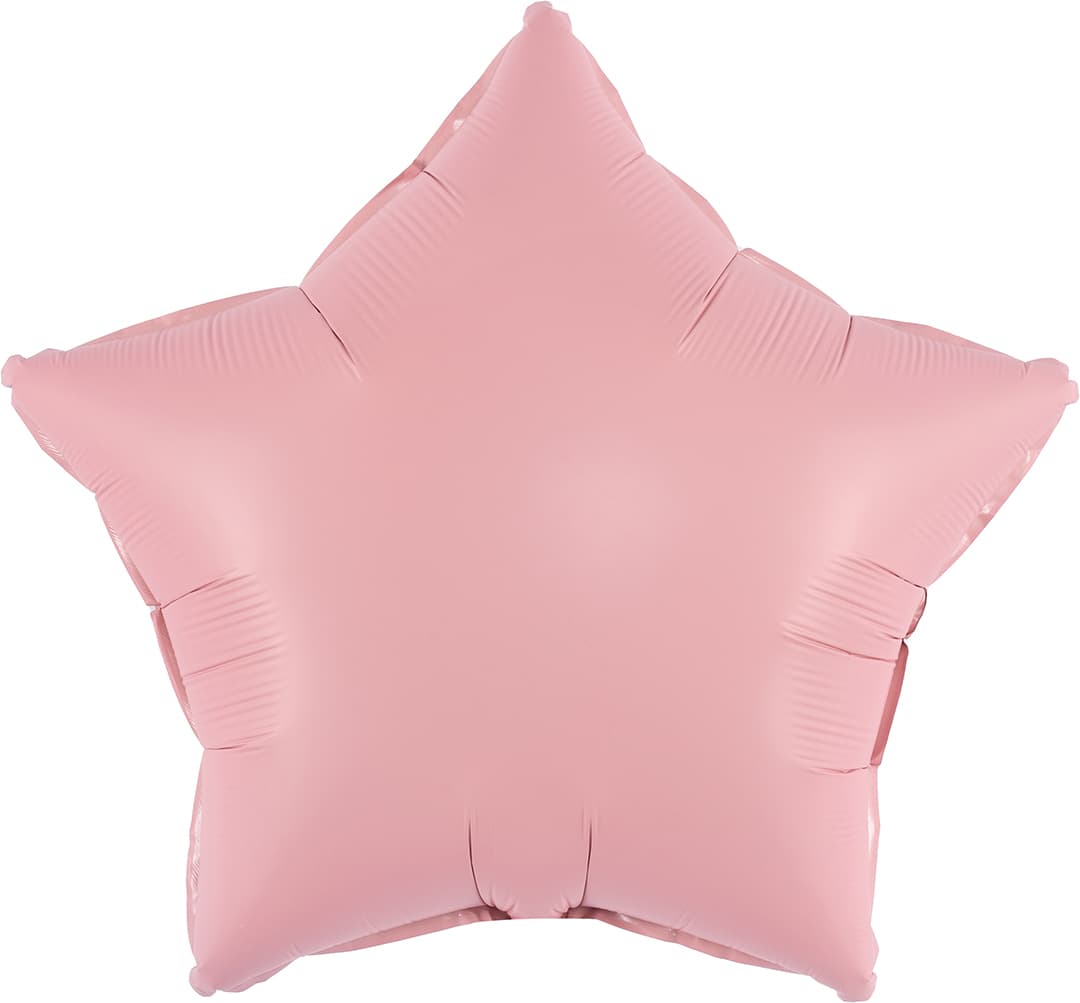 Звезды сатин Falali 45 см розовые