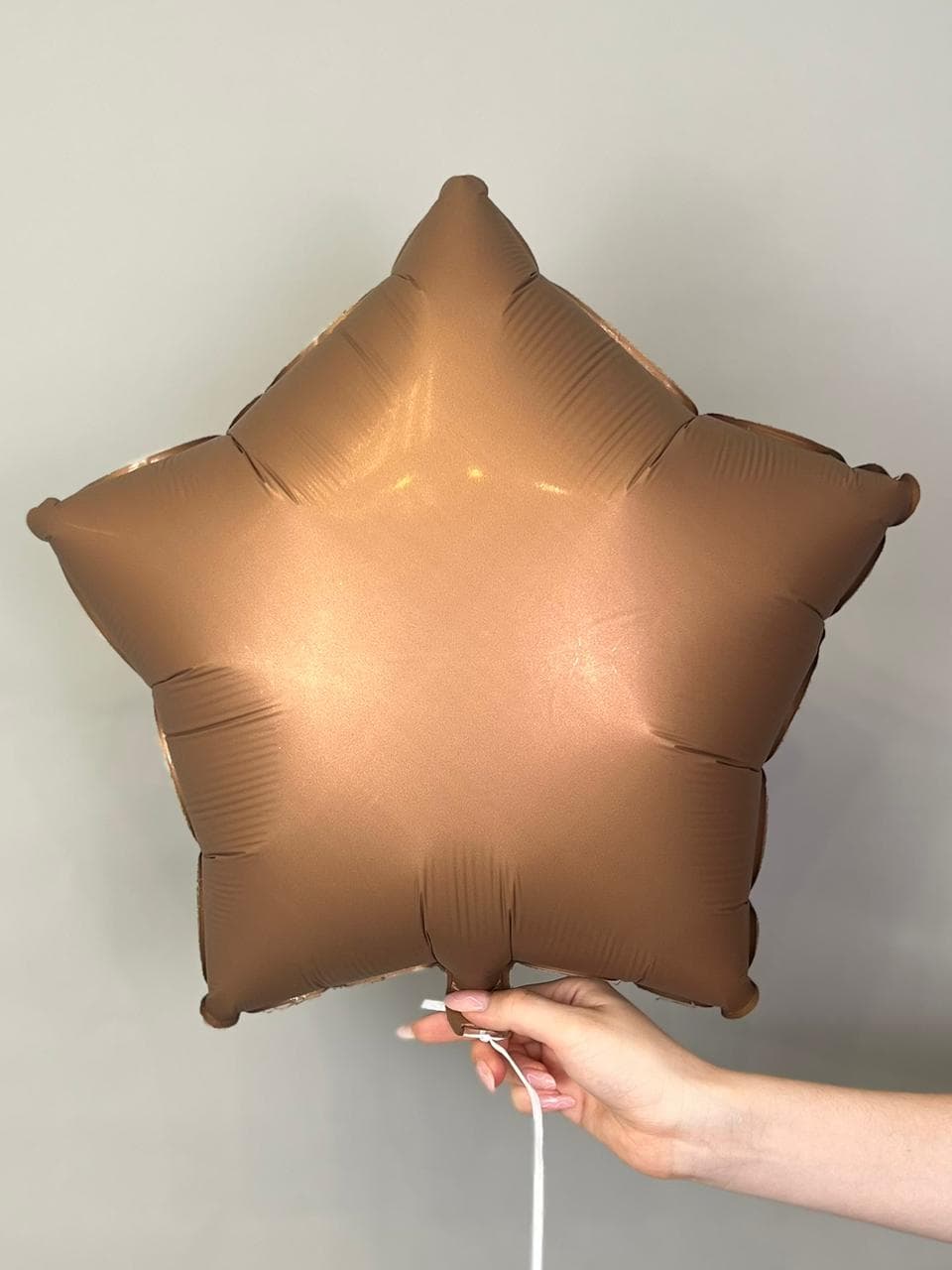 Звезды сатин 45 см шоколад