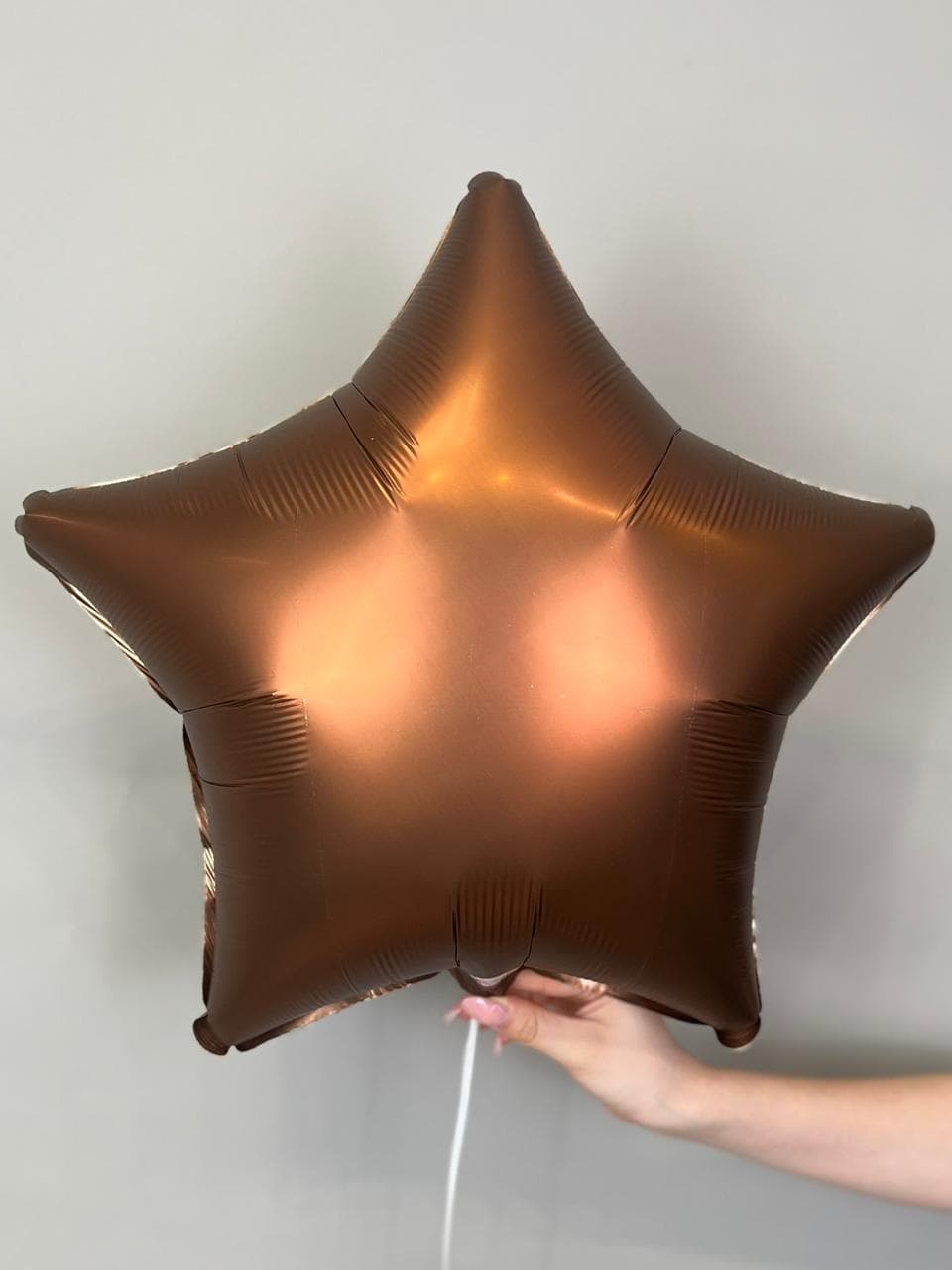 Звезды сатин 45 см шоколад