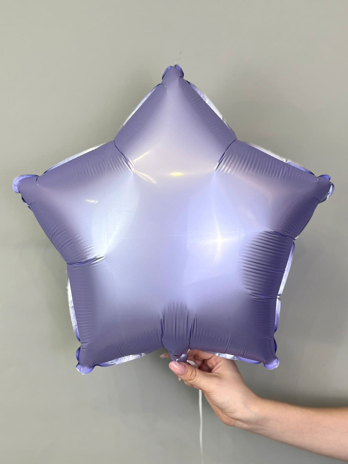 Звезды сатин 45 см сиреневые/ fm