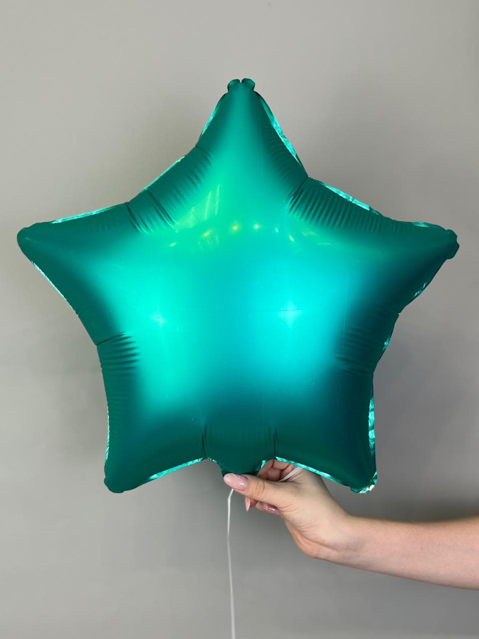 Звезды сатин 45 см зеленые jade