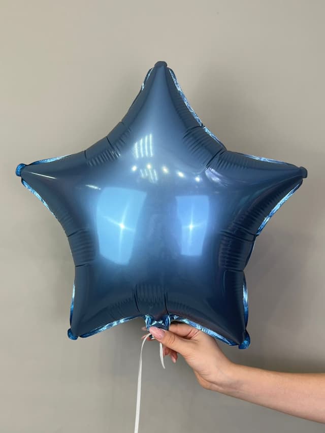 Звезды сатин стальной голубой 45 см Звезды сатин стальной голубой 45 см