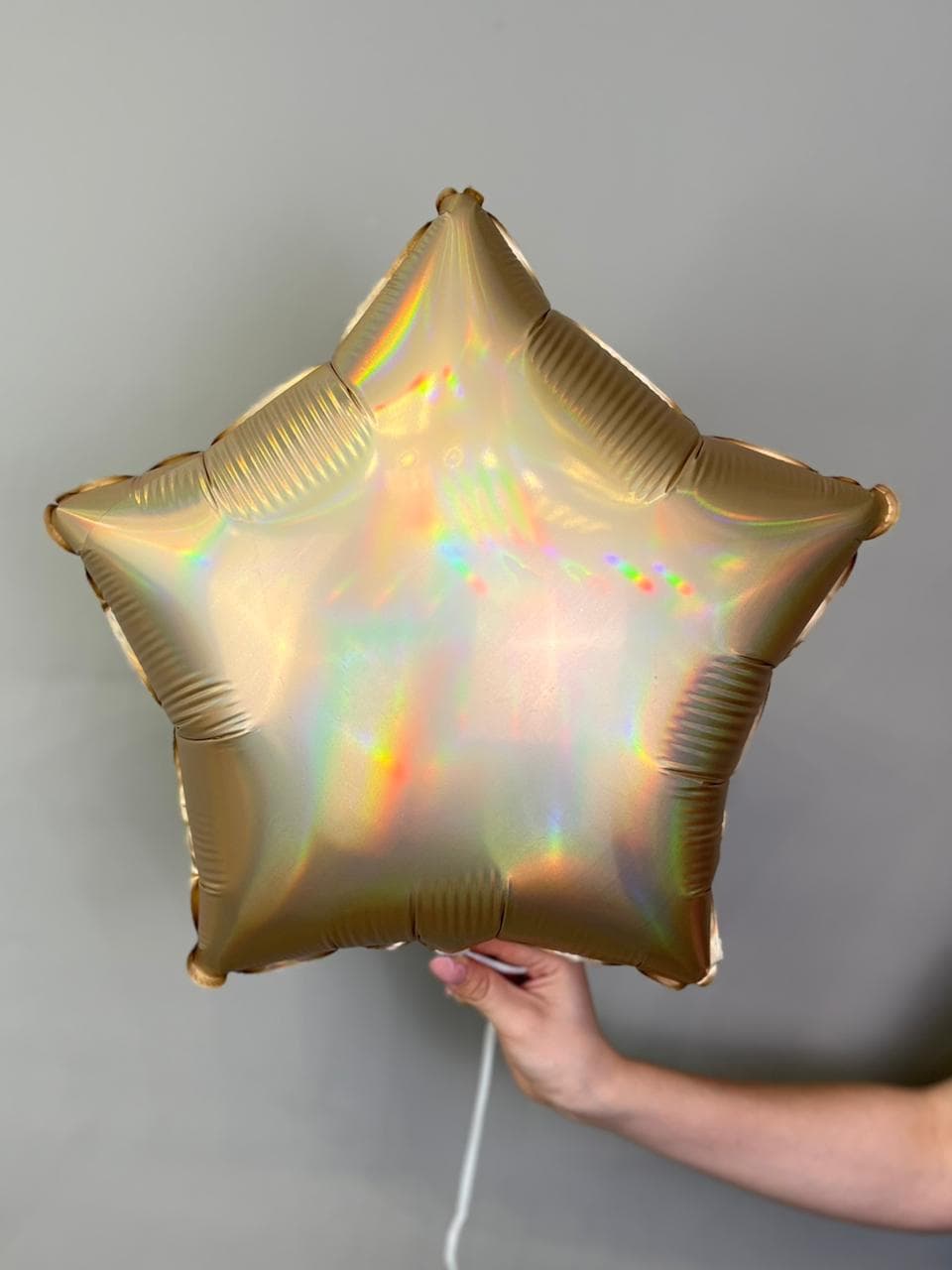 Звезды шампань голография 45 см